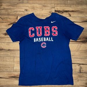 nike cubs baseball tee